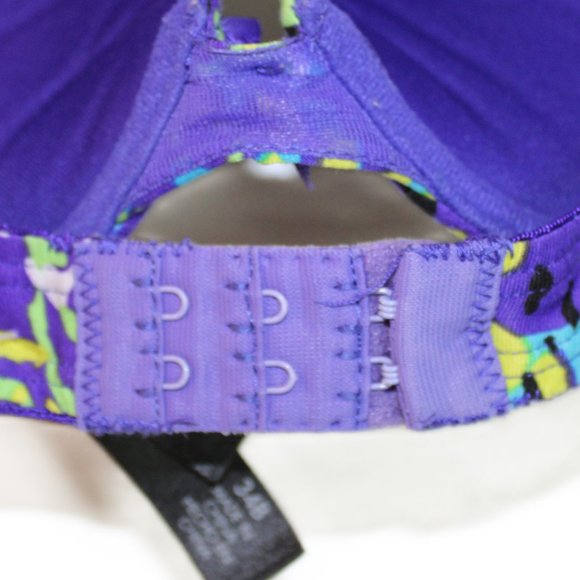 Smart Sexy Underwire Bra Size 34B Purple-Aqua-Black-Mustard - Picture 5 of 9